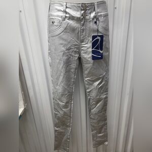 Silver Skinny Jeans
